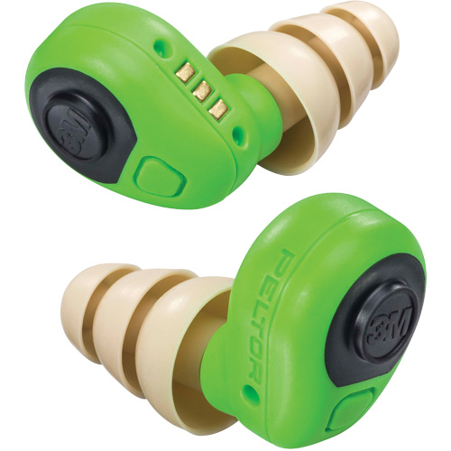 Bouchons d'oreilles &eacute;lectroniques Peltor, Sans cordon, Paire - Boîtier en plastique, 23 dB NRR, Grand/Moyen/Petit Meunier Outillage Industriel