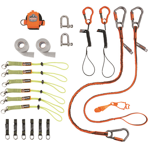 Trousse de longes de fixation d'outils pour monteurs d'&eacute;chafaudages 3187 Squids Meunier Outillage Industriel