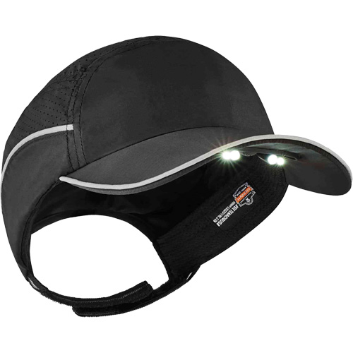 Skullerz&reg; 8965 Lightweight Bump Cap Hat with LED Lighting, Black Meunier Outillage Industriel