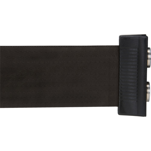 Wall Mount Barrier with Magnetic Tape, Steel, Screw Mount, 7', Black Tape Meunier Outillage Industriel