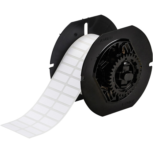 &eacute;tiquettes pour laboratoire r&eacute;sistant aux produits chimiques de s&eacute;rie B33, Polyester, 1" lo x 0,375" h, Blanc Meunier Outillage Industriel