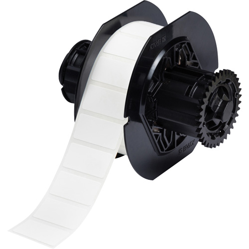 &eacute;tiquettes en tissu avec rev&ecirc;tement en polyamide B33, Nylon, 1,5" lo x 0,75" h, Blanc Meunier Outillage Industriel