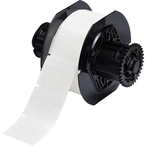 B33 Series Self-Laminating Labels, Vinyl, 1.75" L x 1.5" H, White Meunier Outillage Industriel