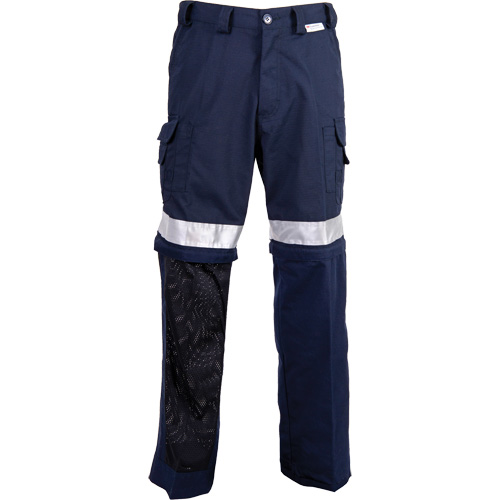 Pantalons ventil&eacute;s haute visibilit&eacute; toutes saisons, Poly-coton, 30, Bleu marin Meunier Outillage Industriel