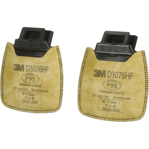 Secure Click Respirator Cartridge, Combination Gas/Vapour Cartridge and Particulate Filter, Acid Gas/P95 Meunier Outillage Industriel
