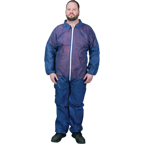 Coveralls, Medium, Blue, Polypropylene Meunier Outillage Industriel