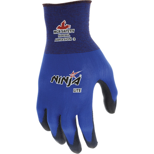 Ninja&reg; Lite Coated Gloves, Large, Polyurethane Coating, 18 Gauge, Nylon Shell Meunier Outillage Industriel