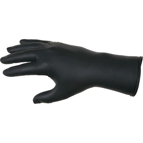 NitriShield Stealth Extra Disposable Gloves, Large, Nitrile, 6-mil, Powder-Free, Black Meunier Outillage Industriel