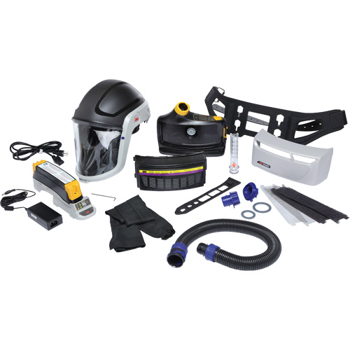Versaflo TR Series Heavy Industry PAPR Kit, Hard Hat & Faceshield, Lithium-Ion Battery Meunier Outillage Industriel