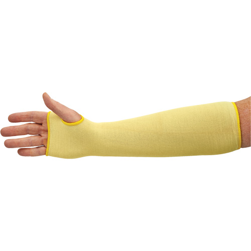 Manchons r&eacute;sistant aux coupures G60 KleenGuard, Kevlar, 18", ASTM ANSI niveau A2/EN 388 niveau 2, Jaune Meunier Outillage Industriel