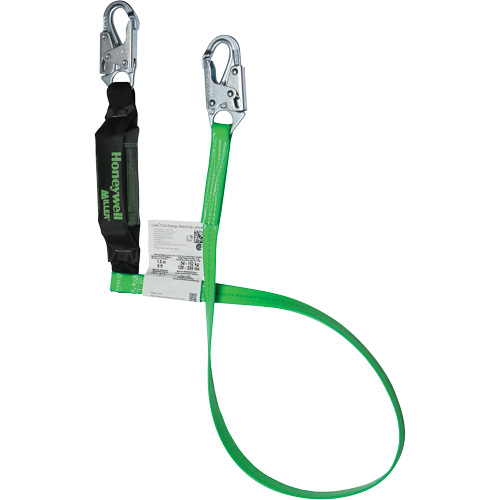 Energy-Absorbing Lanyard, 6', Locking Snap Hook Center, Locking Snap Hook Leg Ends, Polyester Meunier Outillage Industriel