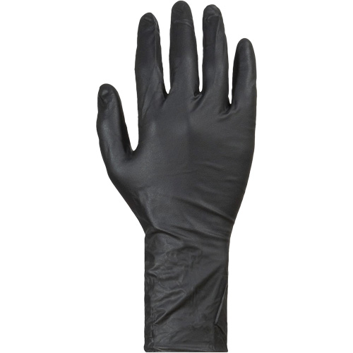 KeepKleen&reg; Disposable Gloves, Large, Nitrile, 8-mil, Powder-Free, Black Meunier Outillage Industriel