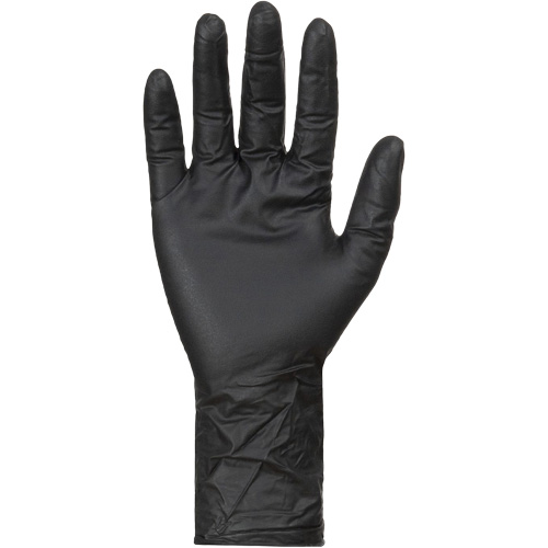 KeepKleen&reg; Disposable Gloves, Large, Nitrile, 8-mil, Powder-Free, Black Meunier Outillage Industriel