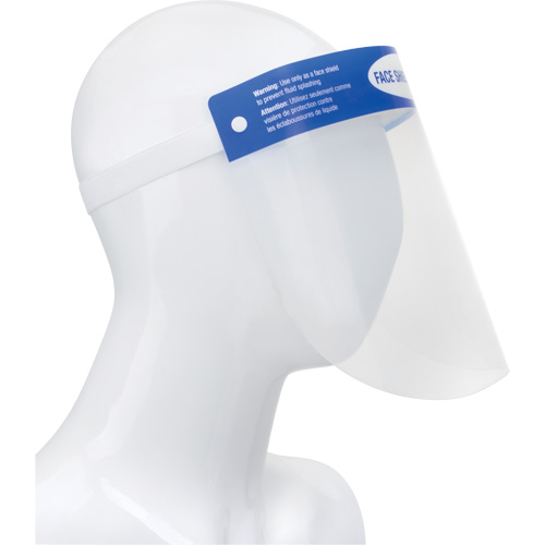 Disposable Faceshield with Head Gear, PET Meunier Outillage Industriel
