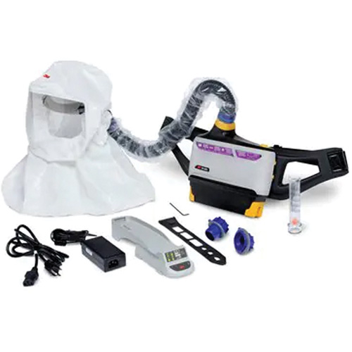 Versaflo Powered Air Purifying Respirator Easy Clean Kit, Loose Fitting Hood & Faceshield, Lithium-Ion Battery Meunier Outillage Industriel