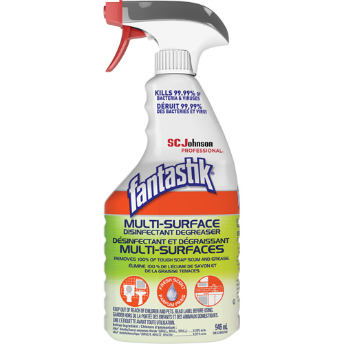 Fantastik&reg; Professional Multi-Surface Disinfectant & Degreaser, 946 ml, Trigger Bottle Meunier Outillage Industriel