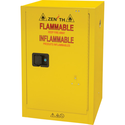 Armoire pour produits inflammables, 12 gal., 1 Porte(s), 23" La x 35" h x 18" p Meunier Outillage Industriel