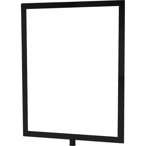 Heavy-Duty Vertical Sign Holder for Classic Posts, Black Meunier Outillage Industriel