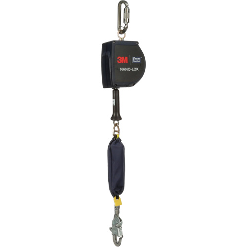 Nano-Lok Extended Length Self Retracting Lifeline, 15', Stainless Steel, Swivel Meunier Outillage Industriel