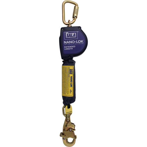 Cordage de s&eacute;curit&eacute; autor&eacute;tractable allong&eacute; Nano-Lok, 10', Dyneema, Pivotant Meunier Outillage Industriel