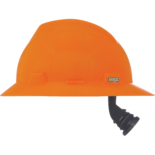 Casque de s&eacute;curit&eacute; &agrave; fente et bordure compl&egrave;te V-Gard, R&eacute;pond aux normes CSA type 1, Suspension Rochet, Non ventil&eacute; Meunier Outillage Industriel