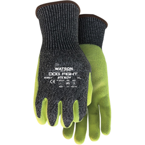 Stealth Dog Fight Cut Resistant Gloves, Size Medium, Nitrile Coated, Glass Fibre/HPPE/Nylon/Stainless Steel Shell, ASTM ANSI Level A5 Meunier Outillage Industriel