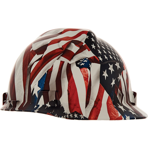 Casque de s&eacute;curit&eacute; Hydro Dip V-Gard, R&eacute;pond aux normes CSA type 1, Suspension Rochet, Non ventil&eacute; Meunier Outillage Industriel