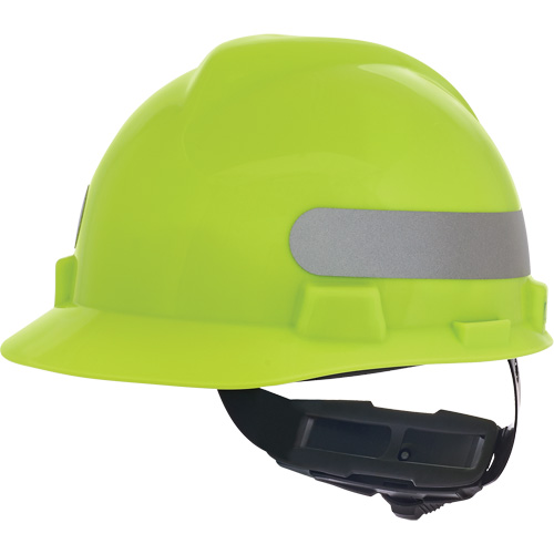 Casque de s&eacute;curit&eacute; &agrave; fentes V-Gard, R&eacute;pond aux normes CSA type 1, Suspension Rochet, Non ventil&eacute; Meunier Outillage Industriel