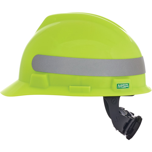 Casque de s&eacute;curit&eacute; &agrave; fentes V-Gard, R&eacute;pond aux normes CSA type 1, Suspension Rochet, Non ventil&eacute; Meunier Outillage Industriel
