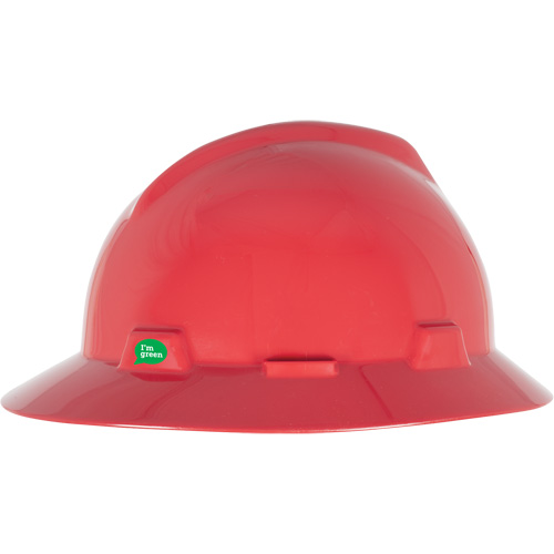 V-Gard&reg; GREEN Slotted Full Brim Hard Hat, Meets CSA Type 1, Ratchet Suspension Meunier Outillage Industriel