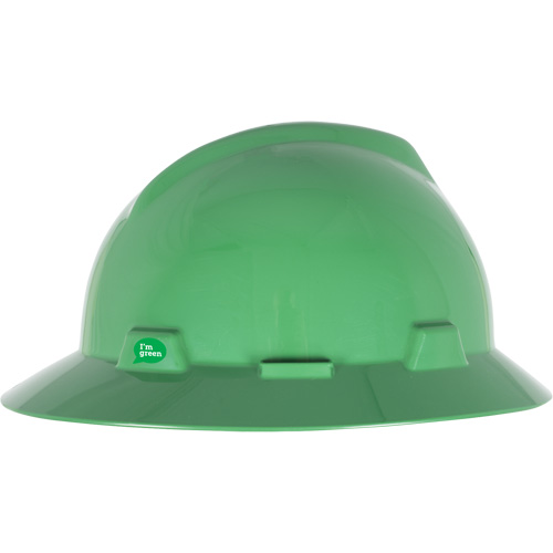 V-Gard&reg; GREEN Slotted Full Brim Hard Hat, Meets CSA Type 1, Ratchet Suspension Meunier Outillage Industriel