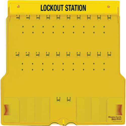 Trilingual Covered Lock Station, None Padlocks, 20 Padlock Capacity, Padlocks Not Included Meunier Outillage Industriel