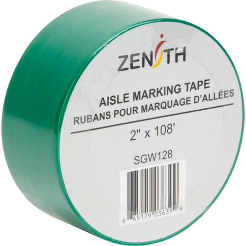 Ruban pour marquage d'all&eacute;es, 2" x 108', PVC, Vert Meunier Outillage Industriel