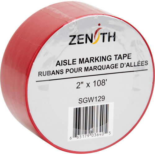 Ruban pour marquage d'all&eacute;es, 2" x 108', PVC, Rouge Meunier Outillage Industriel