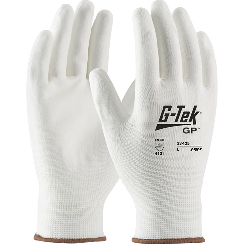 Gants enduits G-Tek GP, Petit, R&ecirc;vetement Polyur&eacute;thane, Calibre 13, Enveloppe en Nylon Meunier Outillage Industriel