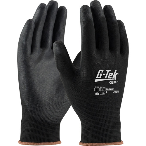 Gants enduits G-Tek GP, Petit, R&ecirc;vetement Polyur&eacute;thane, Calibre 13, Enveloppe en Nylon Meunier Outillage Industriel