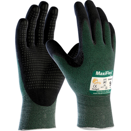 Gants ATG MaxiFlex Cut, Taille T-Grand, Calibre 15, Rev&ecirc;tement Mousse de nitrile, Enveloppe en Fil technique, ASTM ANSI niveau A2/EN 388 niveau 3/EN 388 niveau B Meunier Outillage Industriel