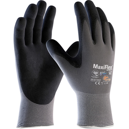 ATG MaxiFlex&reg; Ultimate AD-APT Coated Gloves, Small, Foam Nitrile Coating, 15 Gauge, Nylon/Spandex Shell Meunier Outillage Industriel