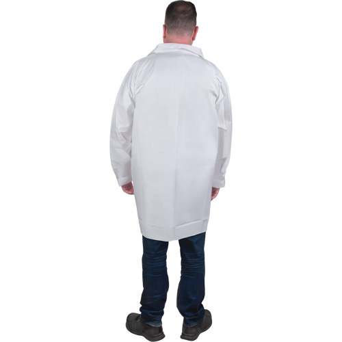 Protective Lab Coat, Microporous, White, Medium Meunier Outillage Industriel
