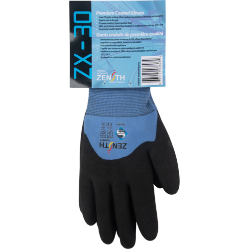 ZX-30° Premium Coated Gloves, 2X-Large, Foam PVC Coating, 15 Gauge, Nylon Shell Meunier Outillage Industriel