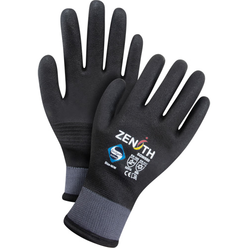 Gants enduits ZX-30° de premi&egrave;re qualit&eacute;, Grand, R&ecirc;vetement Mousse de PVC, Calibre 15, Enveloppe en Nylon Meunier Outillage Industriel