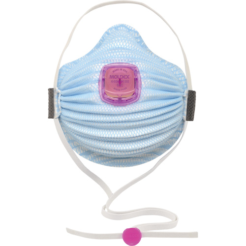 Respirateur de la s&eacute;rie AirWave 4400 avec Smartstrap et garniture d'&eacute;tanch&eacute;it&eacute; int&eacute;grale en mousse, P100, Certifi&eacute; NIOSH, Moyen/grand Meunier Outillage Industriel