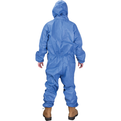 Hooded Coveralls, Medium, Blue, SMS Meunier Outillage Industriel