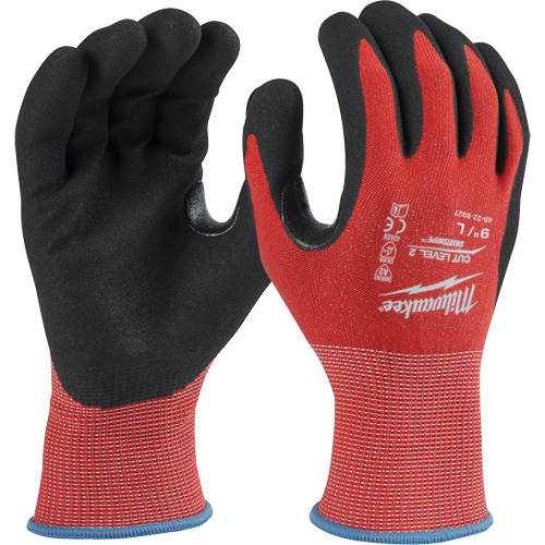Dipped Cut-Resistant Gloves, Size Large, 15 Gauge, Nitrile Coated, Nylon/Lycra&reg; Shell, ASTM ANSI Level A2 Meunier Outillage Industriel