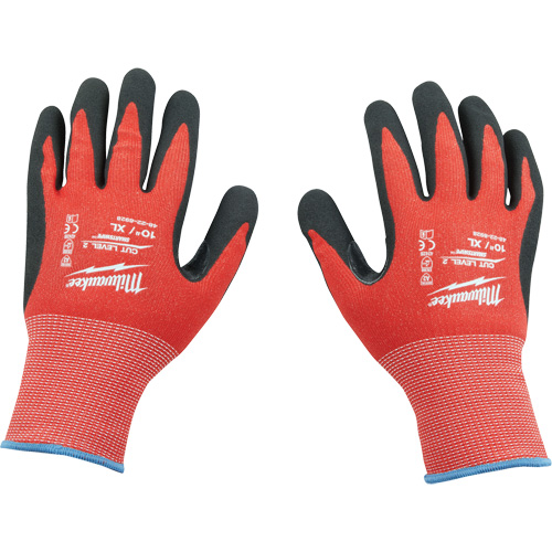 Dipped Cut-Resistant Gloves, Size Large, 15 Gauge, Nitrile Coated, Nylon/Lycra&reg; Shell, ASTM ANSI Level A2 Meunier Outillage Industriel