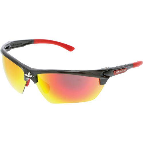 Dominator DM3 Series Safety Glasses, Orange Mirror Lens, Anti-Fog/Anti-Scratch, ANSI Z87+ Meunier Outillage Industriel