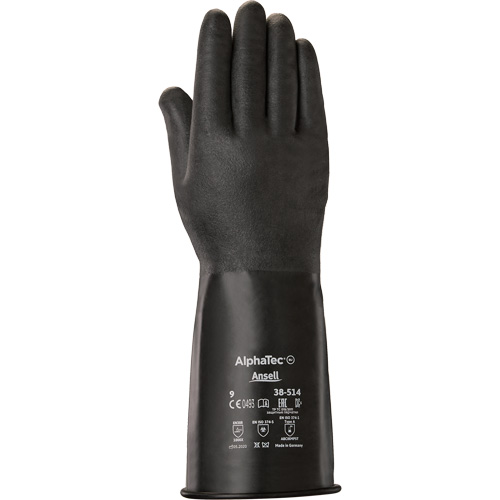 AlphaTec&reg; 38-514 Gloves, Size 7, 14" L, Butyl Rubber, 14-mil Meunier Outillage Industriel