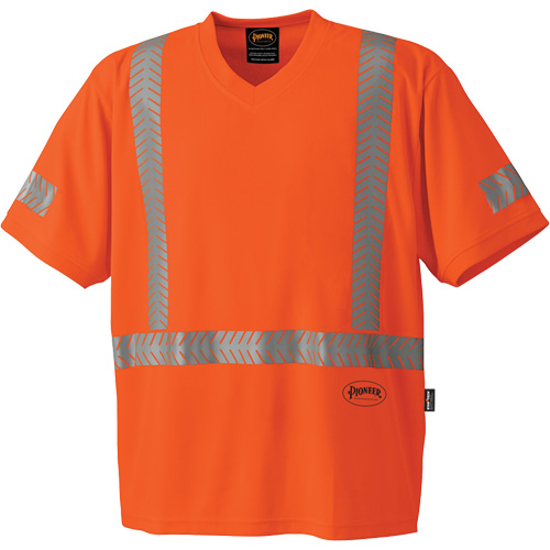 6900 CoolPass&reg; UV Protection Safety T-Shirt, 3X-Large, High Visibility Orange Meunier Outillage Industriel