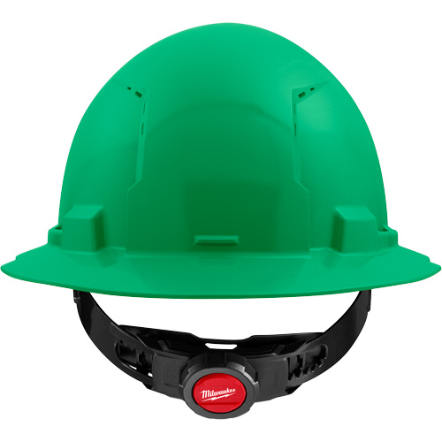 Casque de s&eacute;curit&eacute; &agrave; bord complet, R&eacute;pond aux normes CSA type 1, Suspension Rochet, Ventil&eacute; Meunier Outillage Industriel