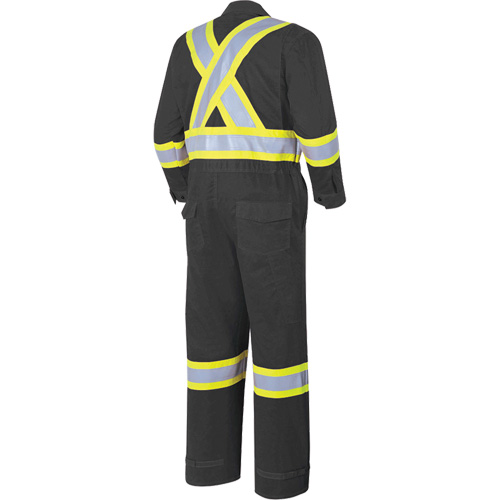 7702BK FR-Tech&reg; 88/12 FR Arc Rated Coveralls, Size 36, Black, 9.7 cal/cm² Meunier Outillage Industriel